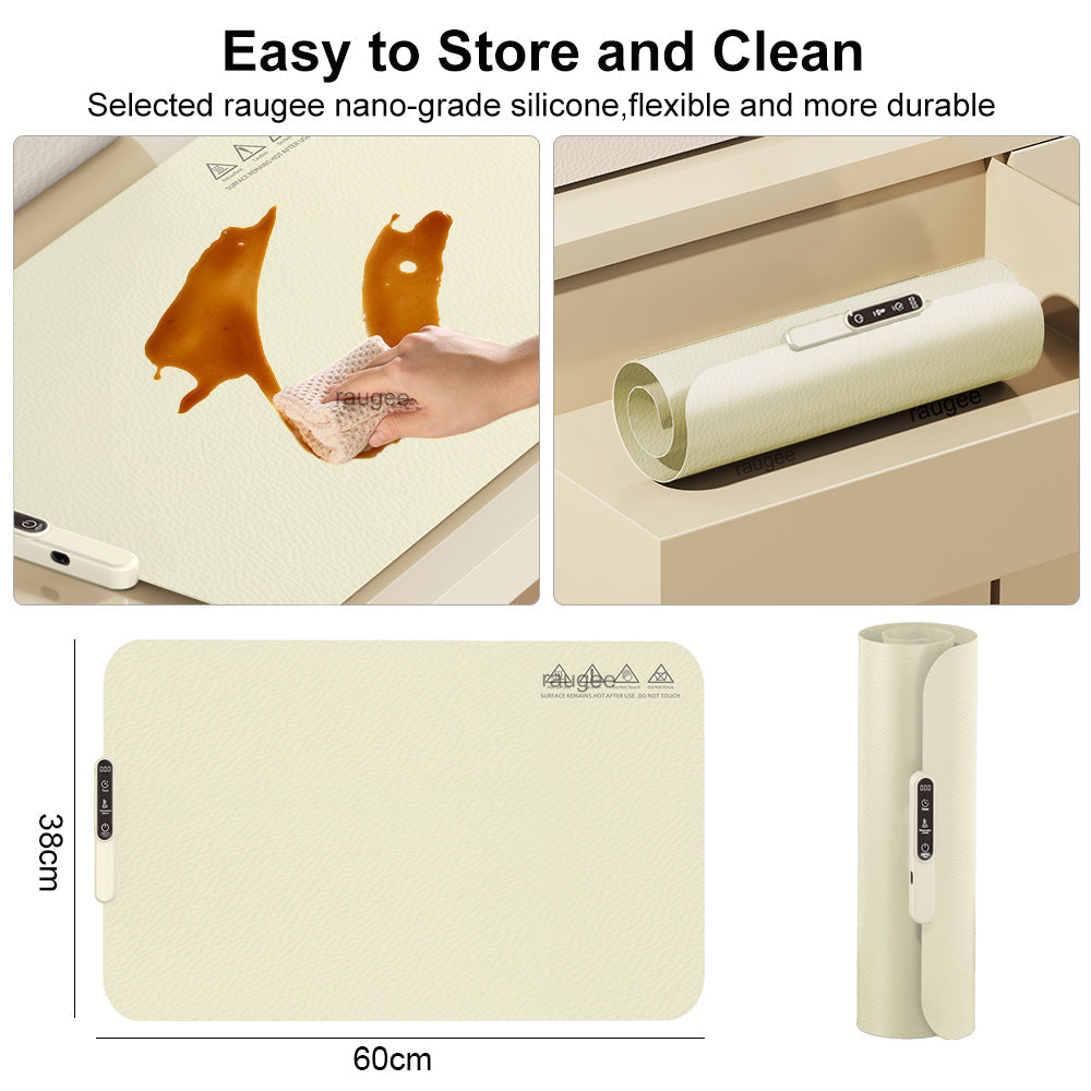 Nano-Silicone Electric Food Warming Mat | Heats in 10 Seconds