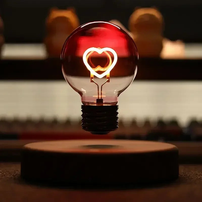 Levitating Heart Lamp — Magnetic Floating LED Romantic Light for Home & Gifting