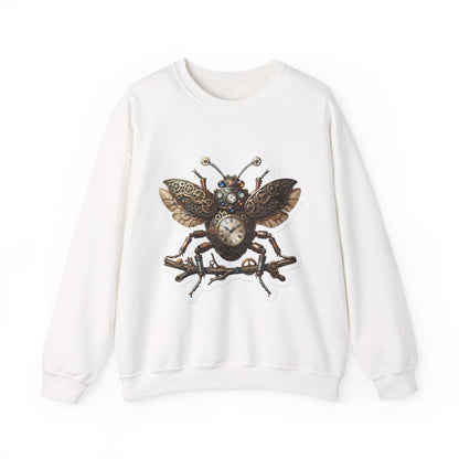 Steampunk Clock Bee Crewneck Sweatshirt