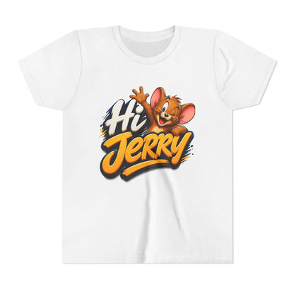 تيشيرت Hi Jerry Youth – تيشيرت برسومات كرتونية لطيفة لفأر