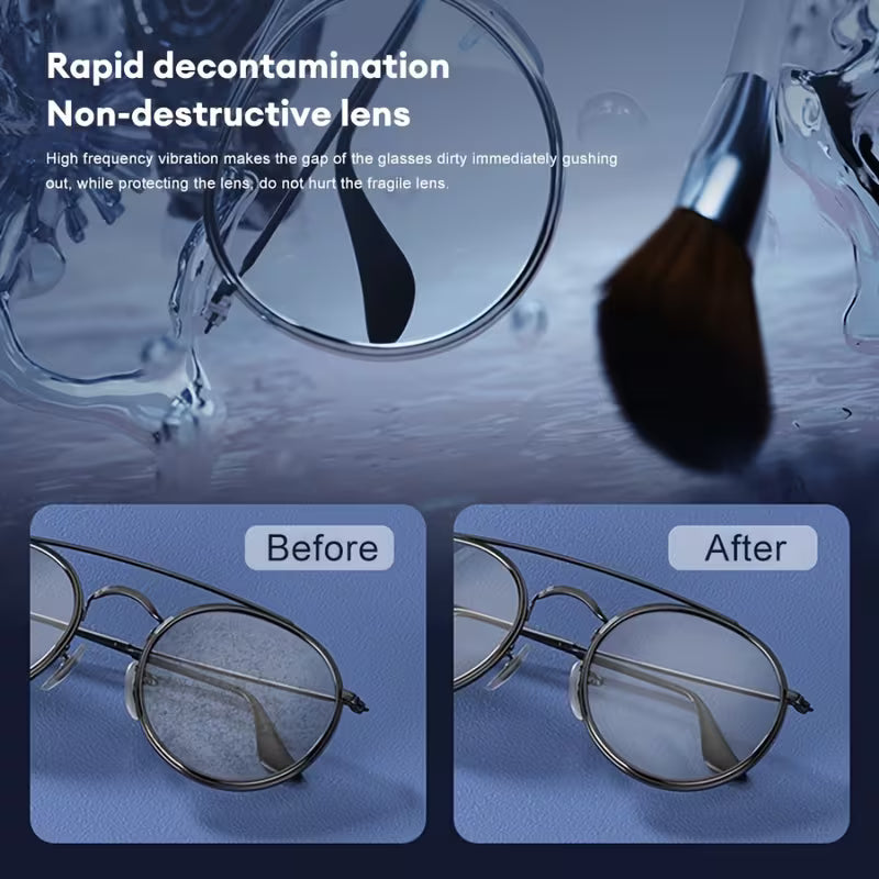 Ultrasonic Glasses Cleaner — Deep Clean Lenses, Jewelry & Watches in Minutes