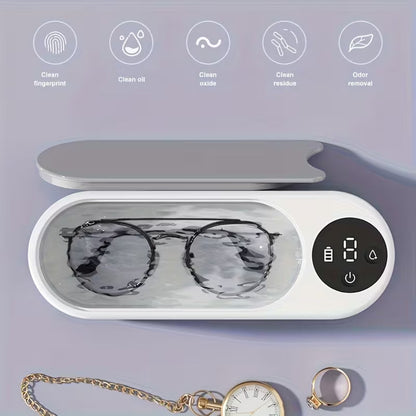 Ultrasonic Glasses Cleaner — Deep Clean Lenses, Jewelry & Watches in Minutes
