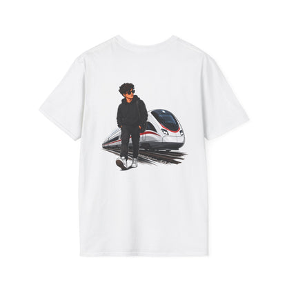 Travel Vibes T‑Shirt — Urban Train Station Graphic Tee