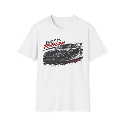 Built to Perform Car T-Shirt — Vintage Racing Supra Graphic Tee