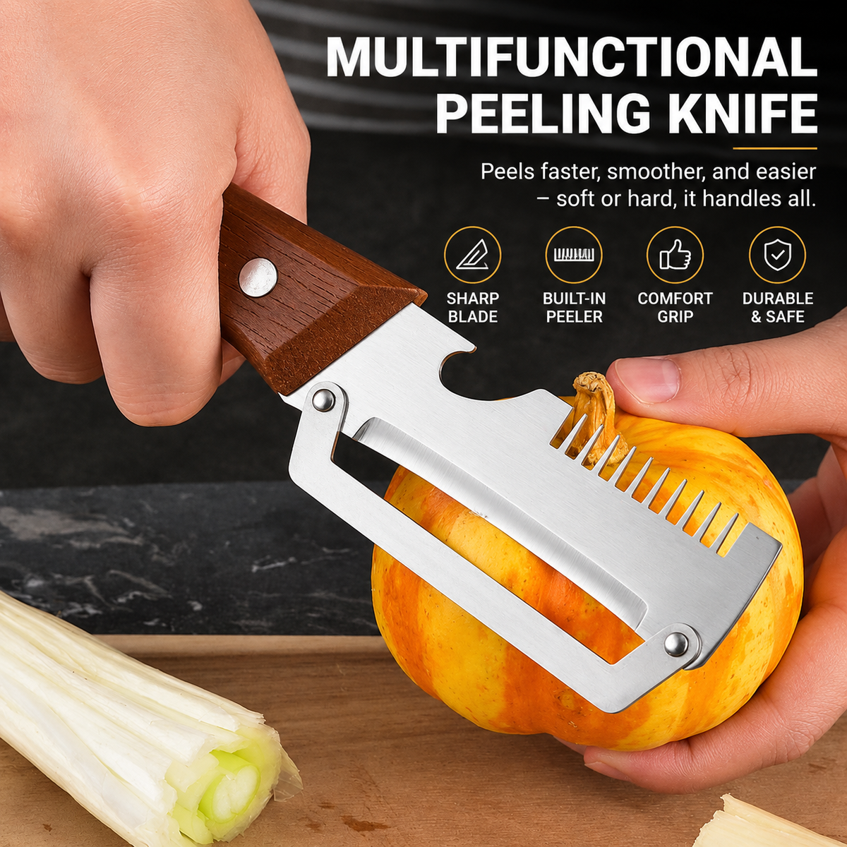 3-in-1 Vegetable Peeling Knife