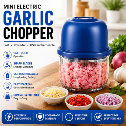 Multifunctional Mini Electric Garlic Chopper