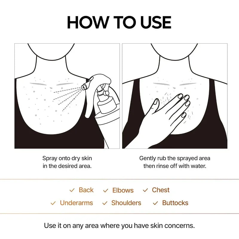 Dr.Melaxin Peel Shot: Kojic Acid Turmeric Exfoliating Spray