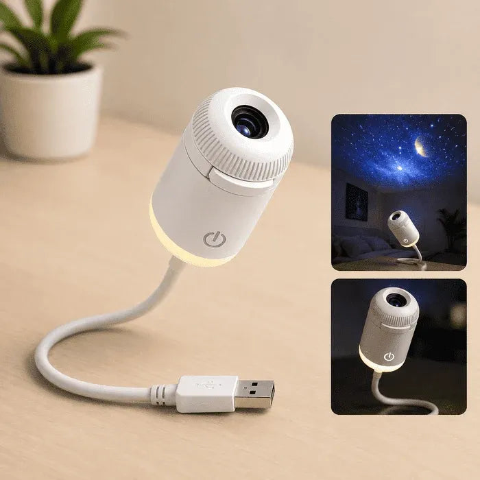 Mini USB Star Projector – Flexible Car Roof Galaxy Light