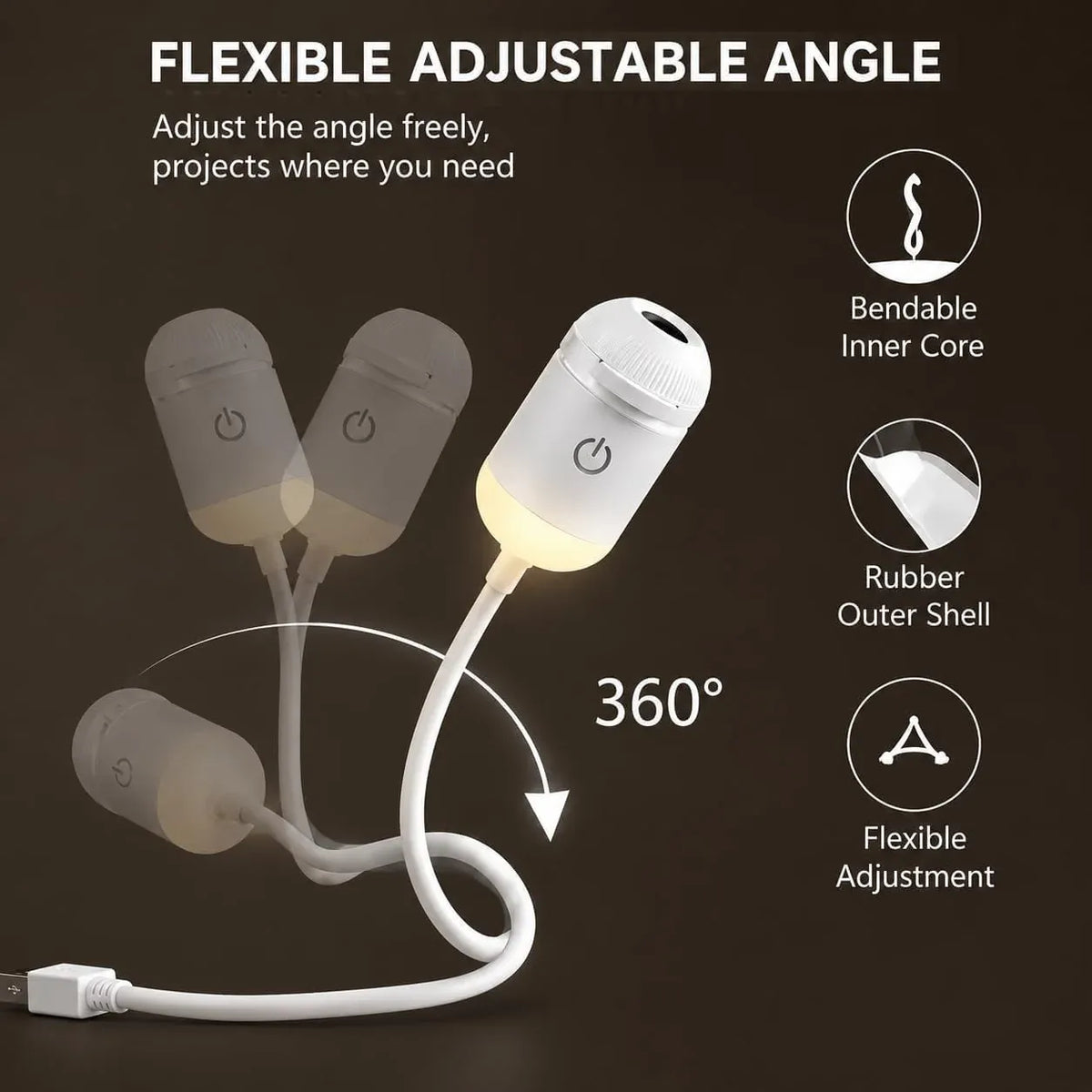 Mini USB Star Projector – Flexible Car Roof Galaxy Light