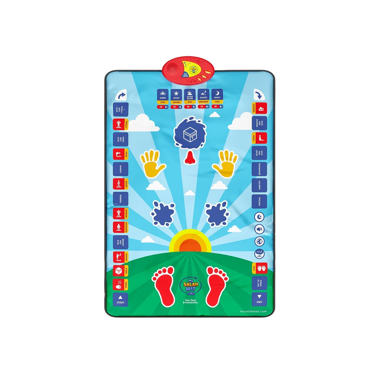 Interactive Islamic Prayer Mat for Kids ✨ Educational Salah Learning Mat
