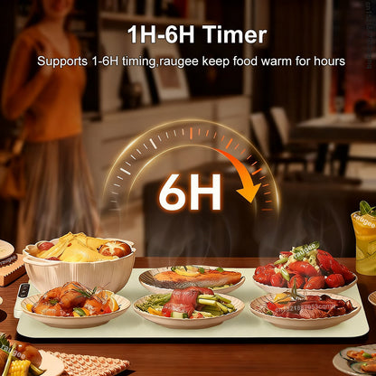 Nano-Silicone Electric Food Warming Mat | Heats in 10 Seconds