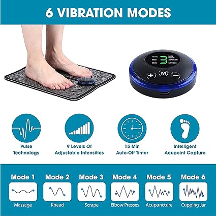 EMS Foot Massager Mat — Electric Foot Pain Relief & Circulation Therapy