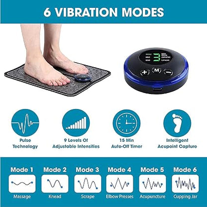 EMS Foot Massager Mat — Electric Foot Pain Relief & Circulation Therapy