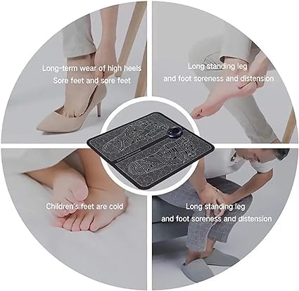 EMS Foot Massager Mat — Electric Foot Pain Relief & Circulation Therapy