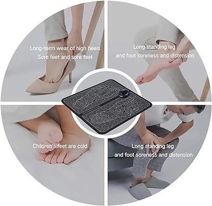 EMS Foot Massager Mat — Electric Foot Pain Relief & Circulation Therapy