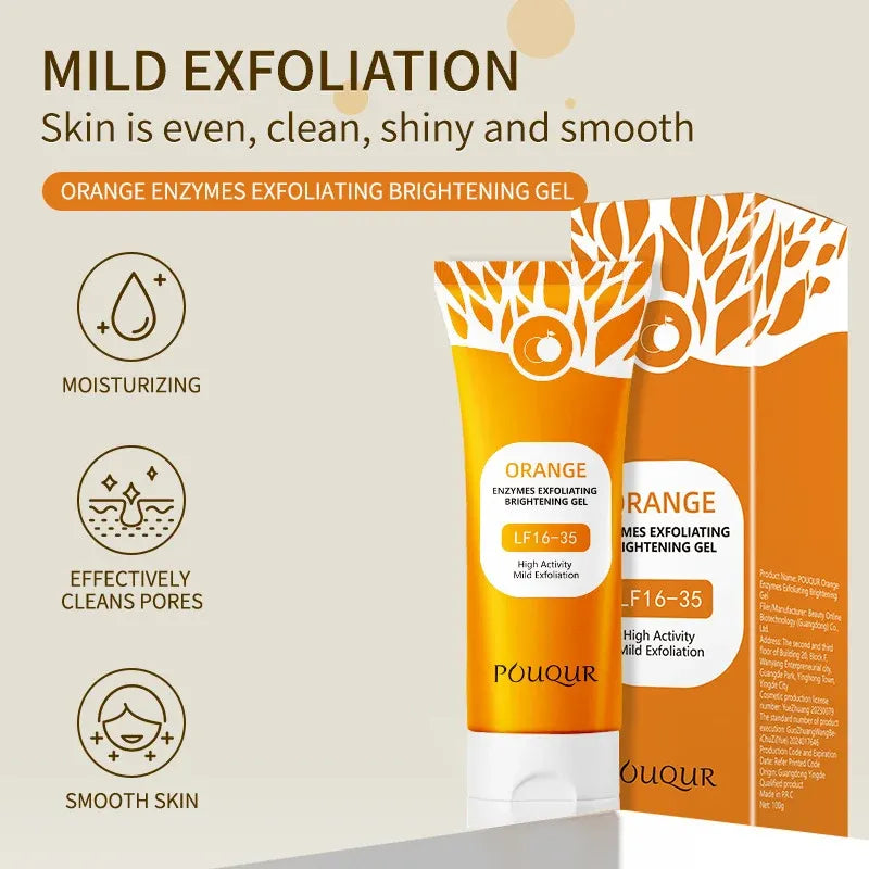 Orange Exfoliating Face Gel – Brightening Peeling Scrub