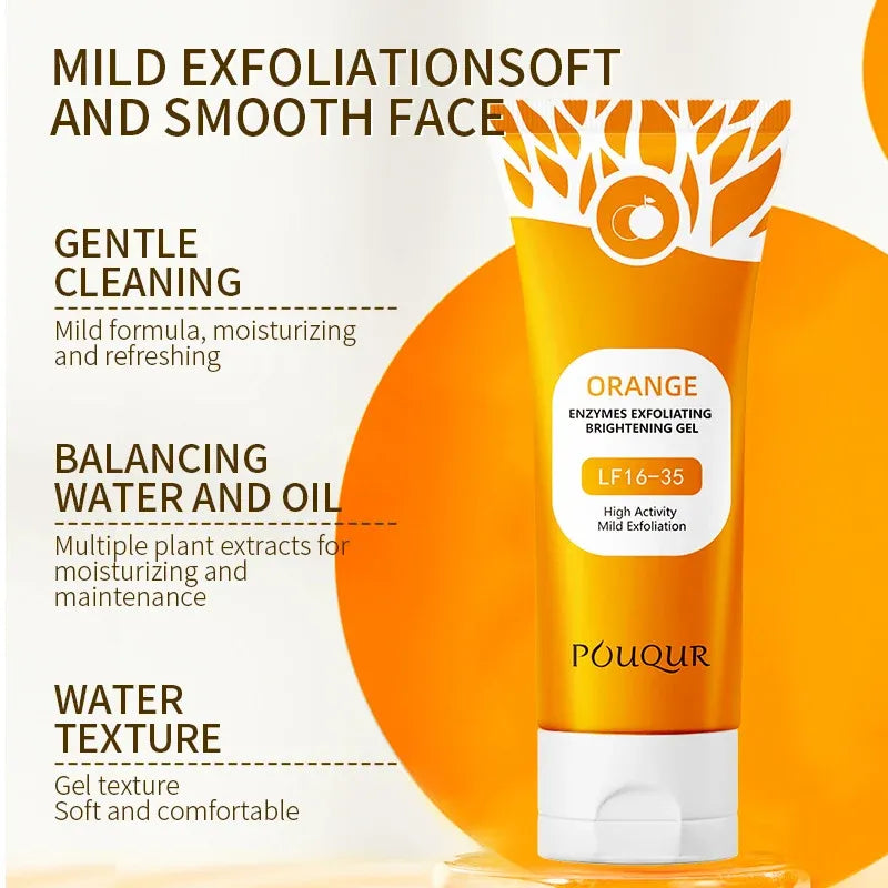 Orange Exfoliating Face Gel – Brightening Peeling Scrub