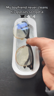 Ultrasonic Glasses Cleaner — Deep Clean Lenses, Jewelry & Watches in Minutes
