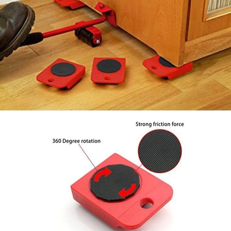 Heavy Duty Furniture Mover Set — 5-in-1 Lifting & Sliding Tool
