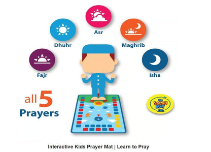 Interactive Islamic Prayer Mat for Kids ✨ Educational Salah Learning Mat