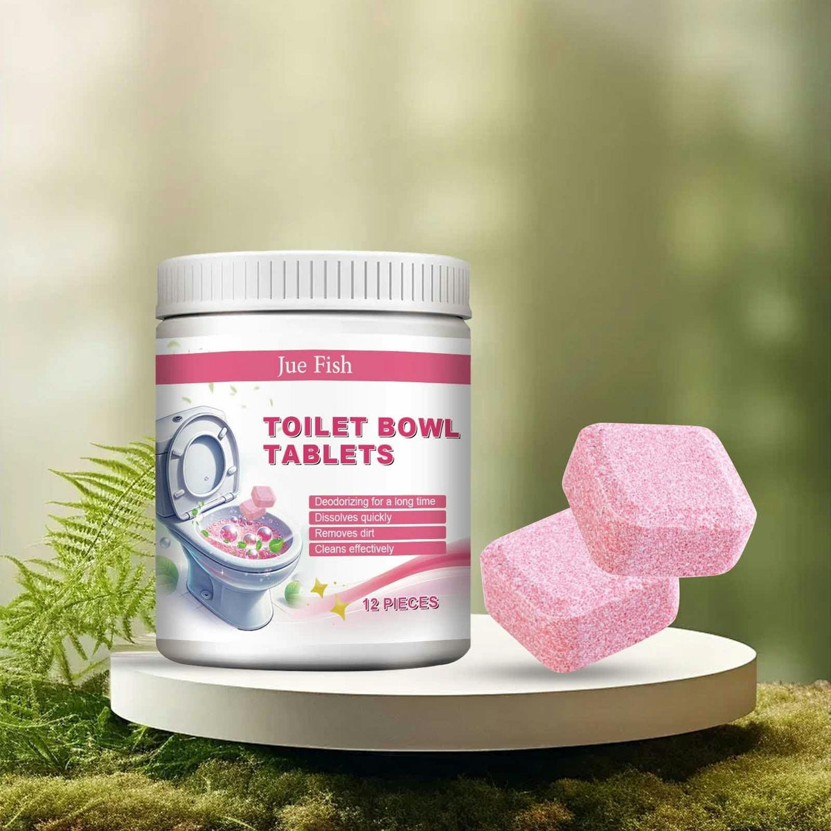 Toilet Bowl Cleaner Tablets — Long-Lasting Freshness & Stain Removal Drops