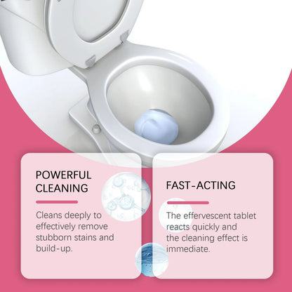 Toilet Bowl Cleaner Tablets — Long-Lasting Freshness & Stain Removal Drops