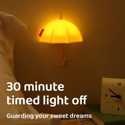 Mini Umbrella Magnetic LED Night Light — Cozy Silicone Ambient Lamp for Bedroom & Kids Room
