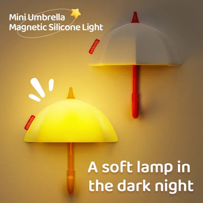 Mini Umbrella Magnetic LED Night Light — Cozy Silicone Ambient Lamp for Bedroom & Kids Room