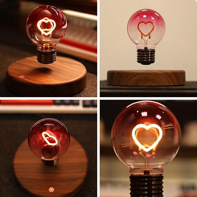 Levitating Heart Lamp — Magnetic Floating LED Romantic Light for Home & Gifting