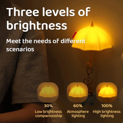 Mini Umbrella Magnetic LED Night Light — Cozy Silicone Ambient Lamp for Bedroom & Kids Room