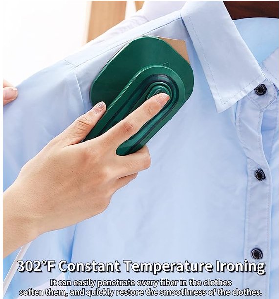 Portable Mini Iron ⚡ 2-in-1 Travel Steam & Dry Iron