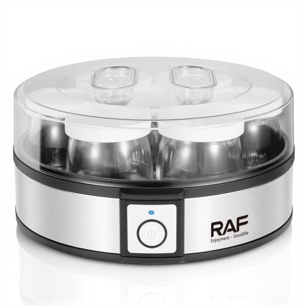 RAF Yogurt Maker — Electric Homemade Yogurt Machine with 7 Glass Jars