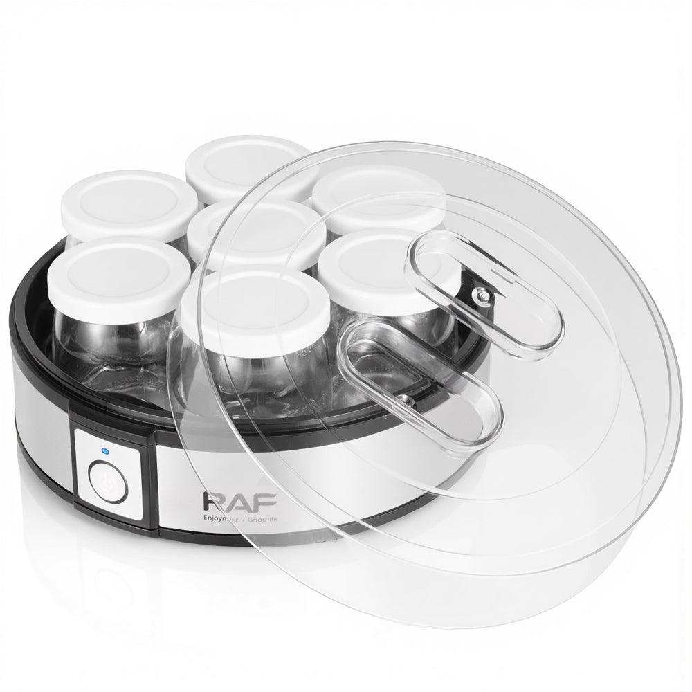 RAF Yogurt Maker — Electric Homemade Yogurt Machine with 7 Glass Jars