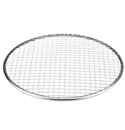 Round BBQ Fire Pit Grill Table — Outdoor Dining Fire Bowl Table for Garden & Desert Gatherings